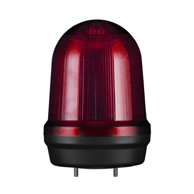 MFL125 LED Multifunkciós fényjelző, állandó/villogó/stroboszkóp/forgó fény piros DC12-24V, IP65