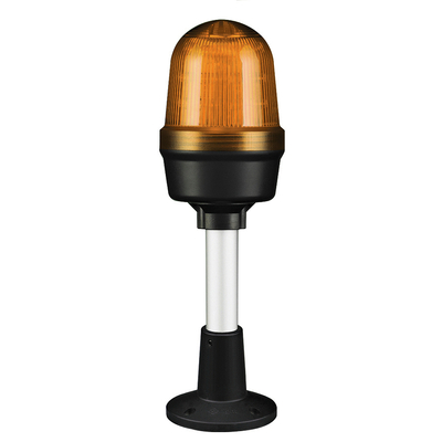 Q60L LED Fényjelző, állandó/villogó narancssárga DC12-24V, IP65, talpas konzol