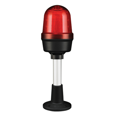 Q60L LED Fényjelző, állandó/villogó piros DC12-24V, IP65, talpas konzol