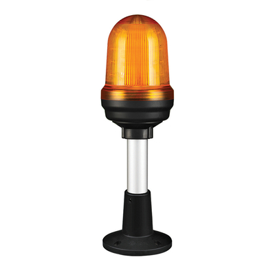 Q80L LED Fényjelző, állandó/villogó narancssárga AC100-240V, IP65, talpas konzol