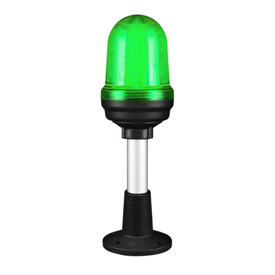 Q80L LED Fényjelző, állandó/villogó zöld AC100-240V, IP65, talpas konzol