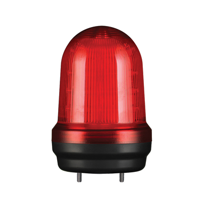 MFL80 LED Multifunkciós fényjelző, állandó/villogó/stroboszkóp/forgó fény piros AC100-240V, IP65