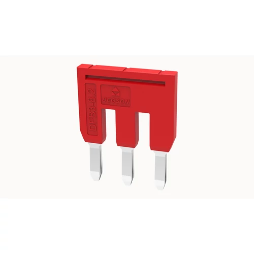 DFB3-8.2-16-00Z(H) Dugaszolható sorkapocs áthidaló Áthidaló távolság: 8.2 mm, piros, 3 pólus