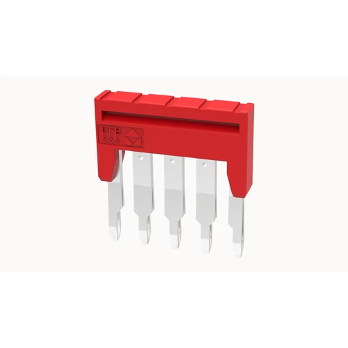 DFB5-3.5-16-00Z(H) Dugaszolható sorkapocs áthidaló Áthidaló távolság: 3.5 mm, piros, 5 pólus
