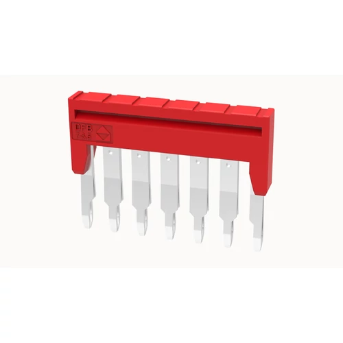 DFB7-3.5-16-00Z(H) Dugaszolható sorkapocs áthidaló Áthidaló távolság: 3.5 mm, piros, 7 pólus