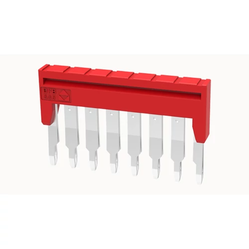 DFB8-3.5-16-00Z(H) Dugaszolható sorkapocs áthidaló Áthidaló távolság: 3.5 mm, piros, 8 pólus