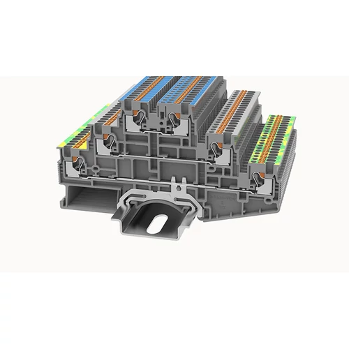 DS1.5-3L-L/N/PE-01P-11-00Z(H) Átvezető Sorkapocs, Push-in, 0.14 mm² - 1.5 mm², 1p. szürke