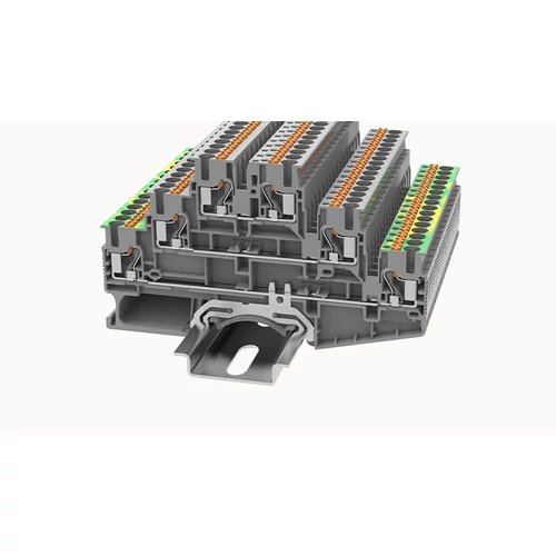 DS2.5-3L-L/L/PE-01P-11-00Z(H) Átvezető Sorkapocs, Push-in, 0.2 mm² ...4 mm², 1p. szürke