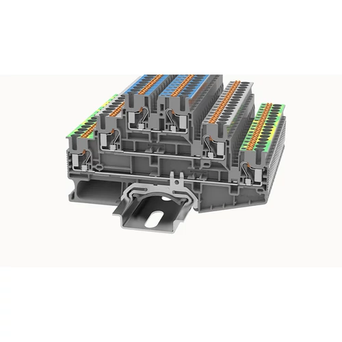 DS2.5-3L-L/N/PE-01P-11-00Z(H) Átvezető Sorkapocs, Push-in, 0.2 mm² ...4 mm², 1p. szürke
