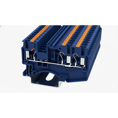 DS2.5-TW-01P-12-00Z(H) Átvezető Sorkapocs, Push-in, 0.2 mm² ...4 mm², 1p. kék