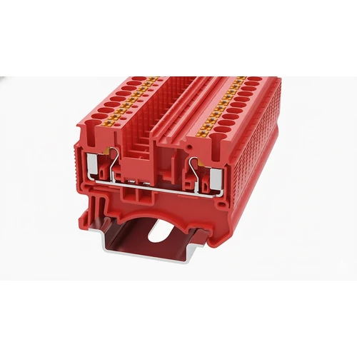 DS2.5-01P-16-00Z(H) Átvezető Sorkapocs, Push-in, 0.2 mm² ...4 mm², 1p. piros