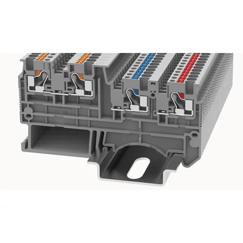 DSIO1.5/3-01P-11-00Z(H) Átvezető Sorkapocs, Push-in, 0.14 mm² ...1.5 mm², 1p. szürke