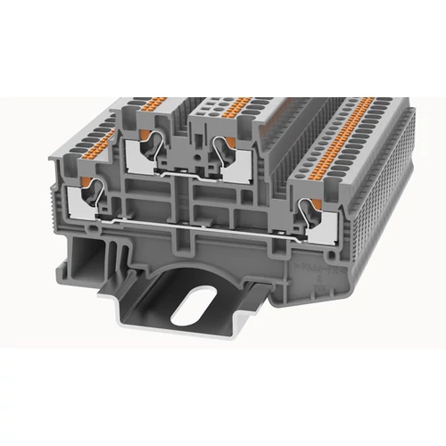 DSKK1.5-01P-11-00Z(H) Átvezető Sorkapocs, Push-in, 0.14 mm² - 1.5 mm², 1p. szürke