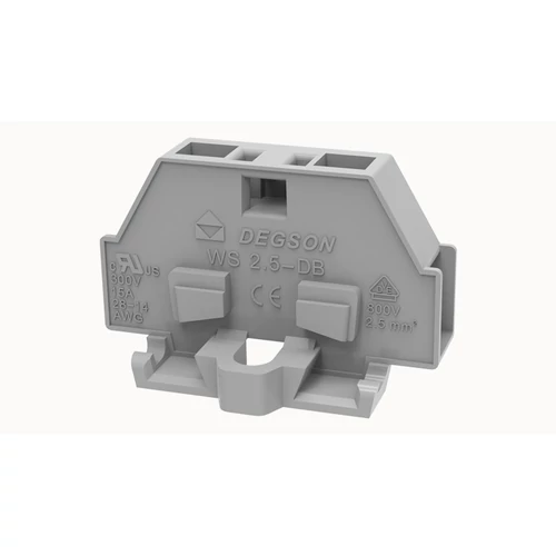 WS2.5-DB-01P-11-00Z(H) átvezető sorkapocs, rugós  0.2...2.5mm2,  1p,  szürke