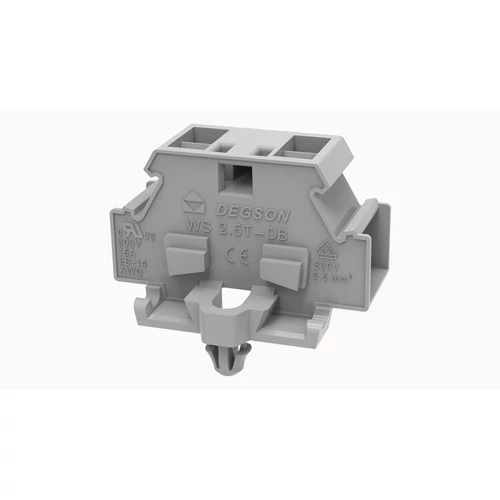 WS2.5T-DB-01P-11-11A(H) átvezető sorkapocs, rugós  0.2...2.5mm2,  1p,  szürke