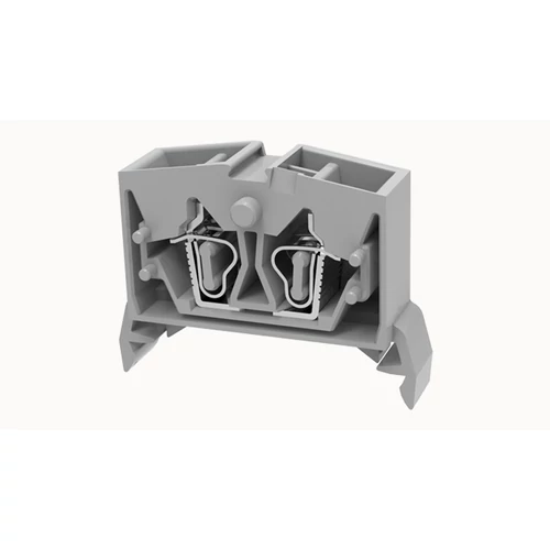 WS2.5T-DIN35-01P-11-00Z(H) átvezető sorkapocs, rugós  0.2...2.5mm2,  1p,  szürke