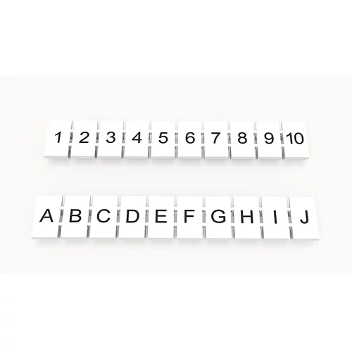 ZB6-10P-19-00Z(H) Sorkapocs jelölő csík, felirat nélkül, Kompatibilis kapocsszélesség: 6.25 mm