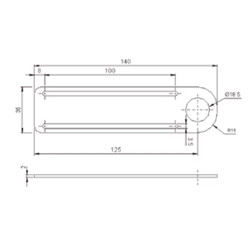 ST-5017 M18 szenzor tartókonzol