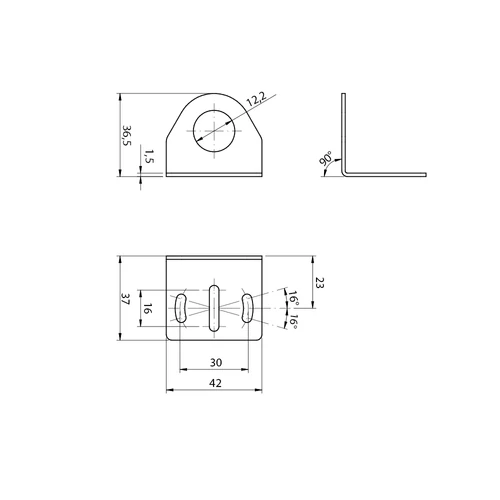 ST 18-C7W M18 szenzor tartókonzol