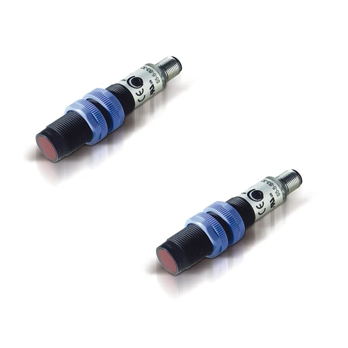 S5-5-C10-30 M18 tárgyreflexiós optikai érzékelő, Műanyag ház, M12 csatl. Sn: 100 mm, NPN/PNP - Dark/Light sel.