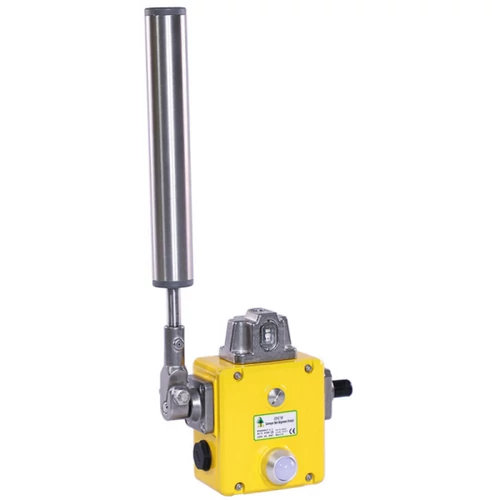 Szállítószalag félrefutás kapcsoló, 35 mm-es görgővel, nagy igénybevételhez, fém öntvény kivitel