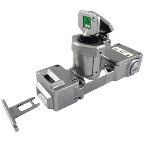 SS-TS-CB-22-M csapdázott kulcsos nyelves egykulcsos retesz 2NC 2NO kontakt blokokkal (M20) - (Rozsdamentes acél)