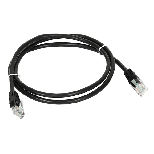 UTP Patch kábel Cat5e 1m, fekete