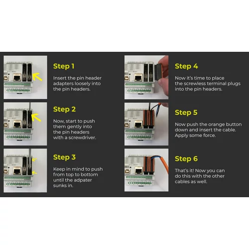 Csavar nélküli sorkapocs csatlakozó dugó (26 polusú)