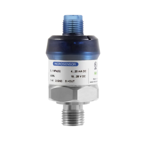 Micro Sensor M20 nyomástávadó 0-4bar 4-20mA G1/4A M12 4P csatlakozó