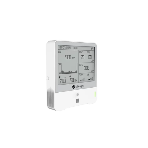 AM319 LoRaWAN beltéri univerzális 9in1 érzékelő 4.2" E-ink kijelzővel