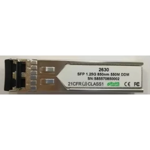 2630-G Ipari SFP optikai modul 1.25Gbps multimode dual fiber SFP 850nm,2*LC,0.55km
