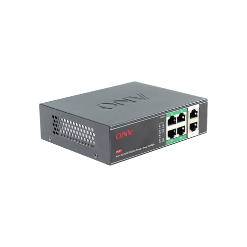 ONV-H3064P Gigabit 6 portos PoE switch 