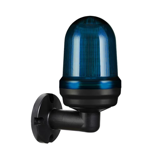 Q80L LED Fényjelző, állandó/villogó kék DC12-24V, IP65 Falra szerelhető