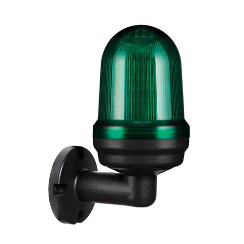 Q80LW LED Fényjelző, állandó/villogó zöld AC100-240V, IP65, Falra szerelhető 