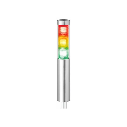 Qlight STA45SLMP Ø45mm Slim LED Jelzőoszlop Piros, Sárga, Zöld 24VDC