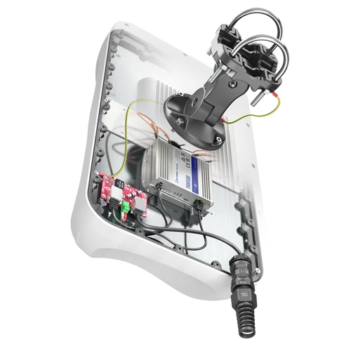 QuMax A500M Kültéri Irányított Antenna 4x LTE & 5G + GPS és Tokozat Teltonika TRB500 átjáróhoz