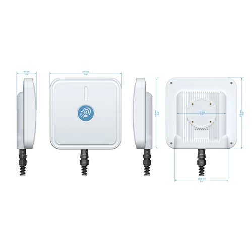 QuMax Kültéri Antenna és Tokozat Milesight UR35 routerhez