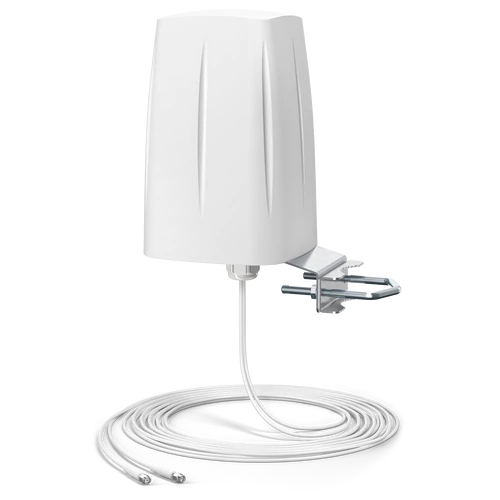 QuOmni AO5G2-G1 Omnidirectional ultraszéles sávú 5G/LTE MIMO 2x2 antenna 600-6000MHz, 10m kábellel AO5G2-G1