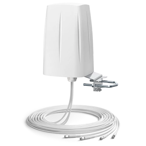 QuOmni AO5G4-G Omnidirectional ultraszéles sávú 5G/LTE MIMO 4x4 antenna 600-6000MHz, 5m kábellel 