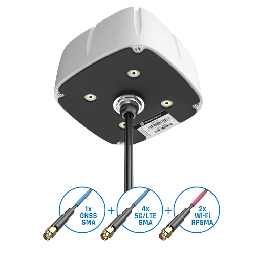 QuShell 42G Antenna Járművekre 5G/LTE 4x4 MIMO, 2x2MIMO WiFi 6e