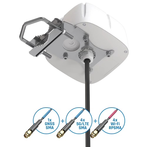 QuShell 44G Antenna Járművekre 5G/LTE 4x4 MIMO, 4x4MIMO WiFi 6e