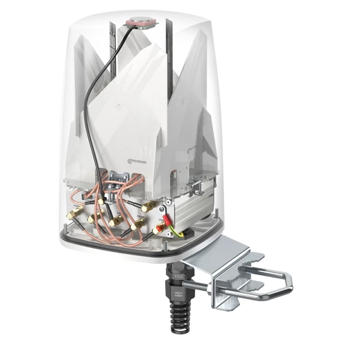 QuSpot Omni Kültéri LTE & 5G + Wi-Fi + GPS Antenna és Tokozat Teltonika RUTX50 routerekhez AX50S