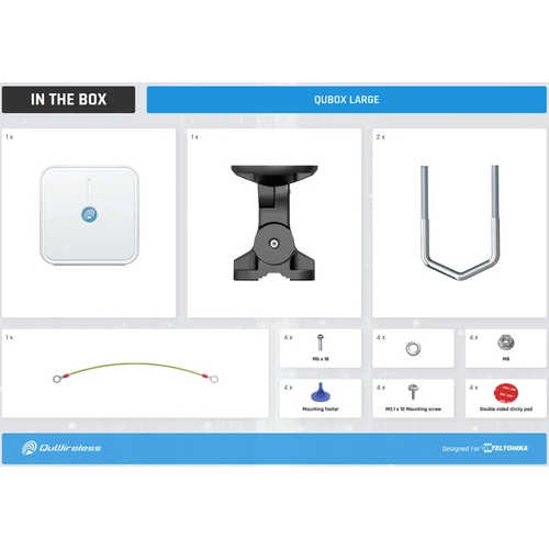 QuBox Large Masszív IP67-as Tokozat Kültérre
