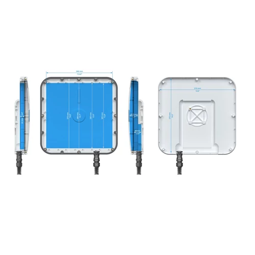 QuBox Large Slim Masszív IP67-as Tokozat Kültérre