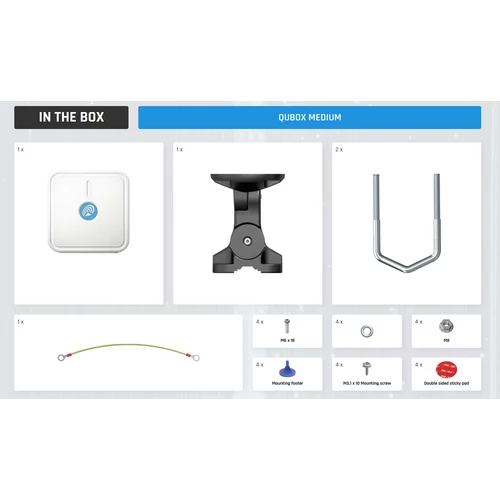 QuBox Medium Masszív IP67 Tokozat Minden Kültéri Megoldáshoz