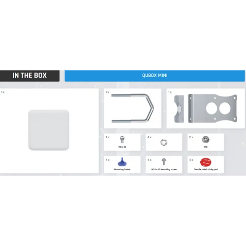 QuBox Mini Masszív IP68-as Tokozat Kültérre