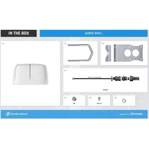 QuBOX Shell IP67 Tokozat Kültérre