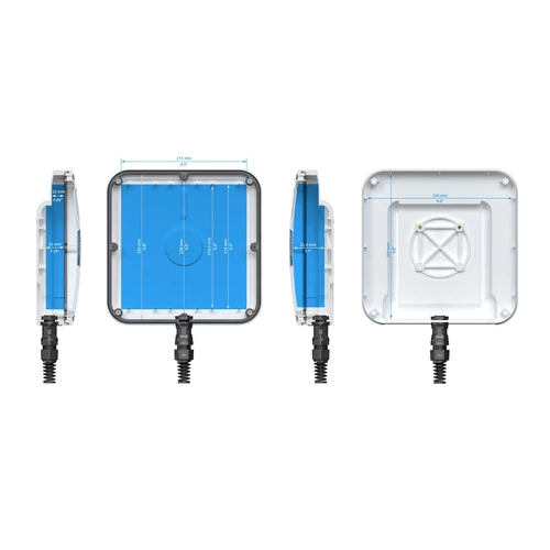 QuBox Medium Slim Masszív IP67-as Tokozat Kültérre