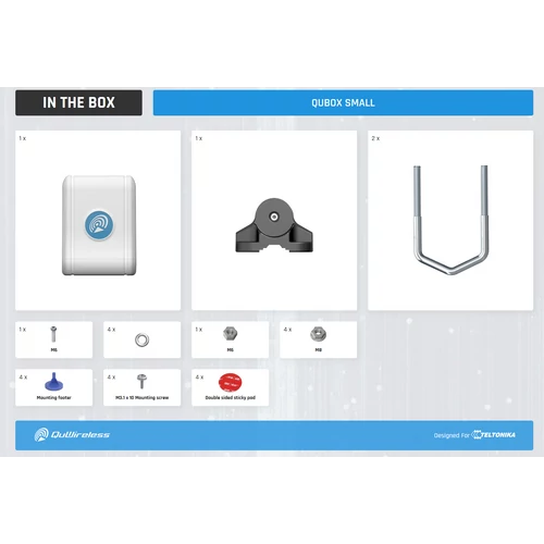 QuBOX Small IP57 Tokozat Kültérre