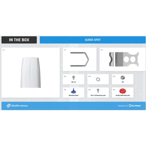 QuBox Spot Masszív IP68-as Burkolat Kültérre